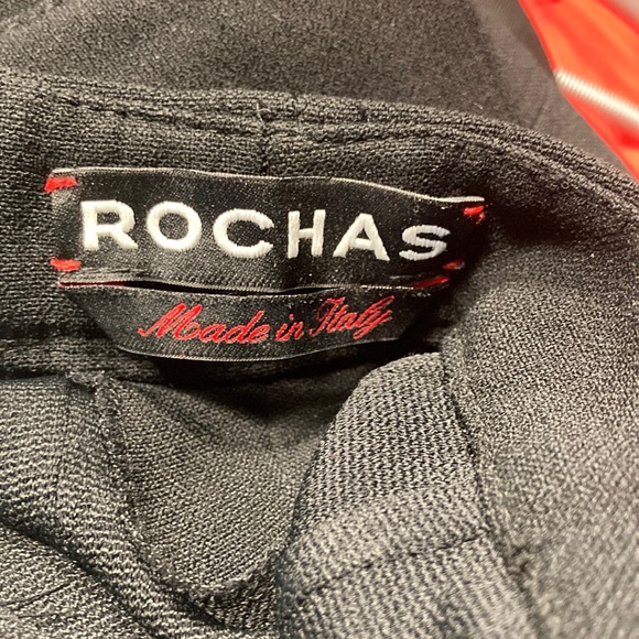 ROCHAS black silk blend pants size 40 - Picture 2 of 7